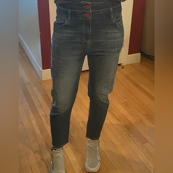 ***RARE*** Mickey Mouse Boyfriend Jeans Pants size 28 - Picture 2 of 16